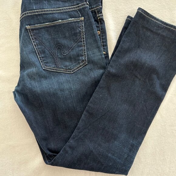 Citizens Of Humanity COH Ava Low Rise Straight Leg Jeans SZ32 Medium Wash Denim - Picture 6 of 11